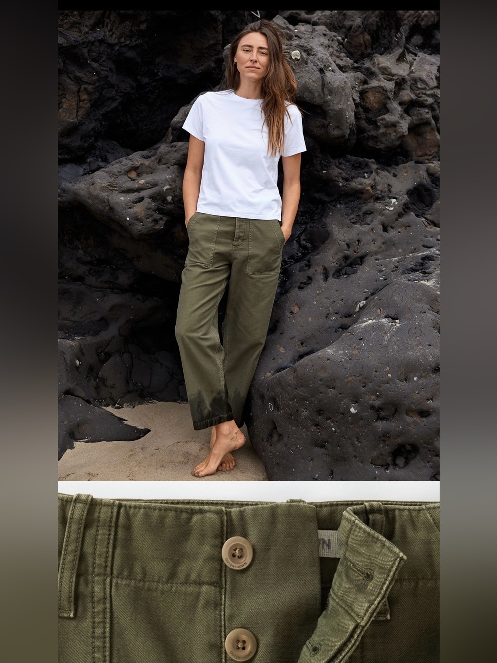 Outerknown Westbound Utility Pant - Deep Olive - Size 25 - New With Tags